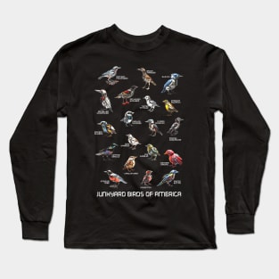 Ornithology - Junkyard Birds of America Robot Birds Long Sleeve T-Shirt